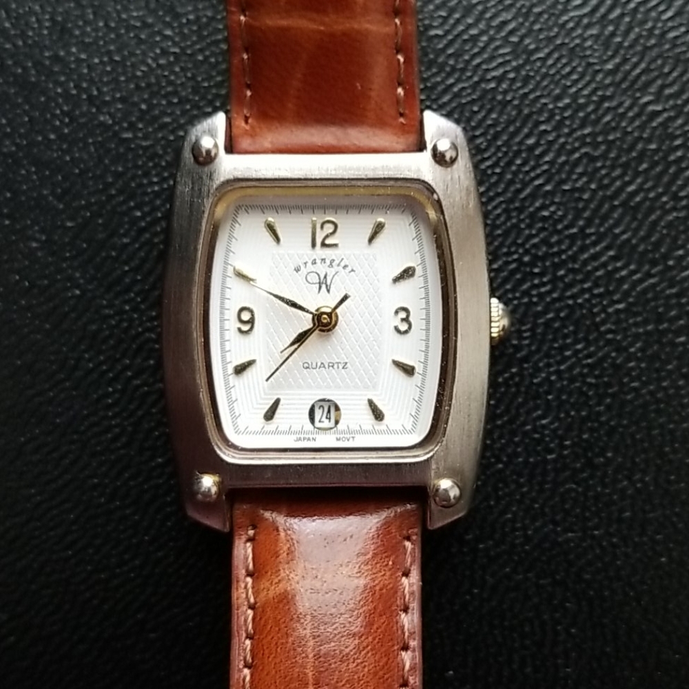 Vintage Wrangler Tank Watch with Date